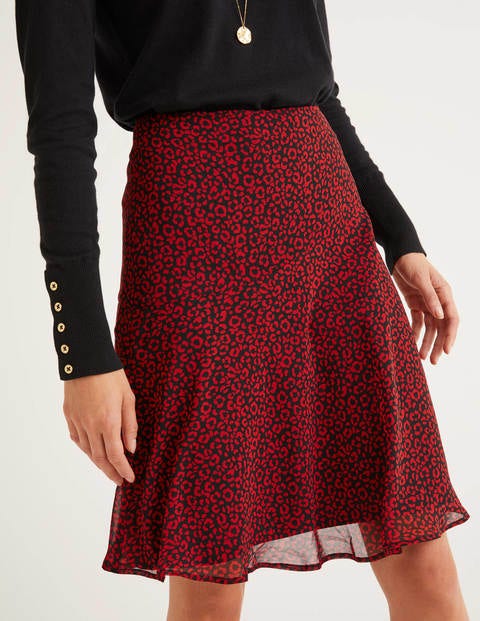 Astolat Mini Skirt - Poinsettia Animal Stamp Astolat Mini Skirt - Poinsettia Animal Stamp