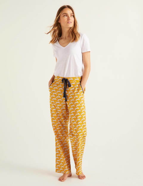 Phoebe Pj Bottoms - Yellow, Spotted Cheetah Phoebe Pj Bottoms - Yellow, Spotted Cheetah