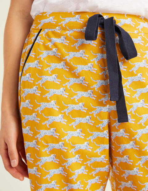 Phoebe Pj Bottoms - Yellow, Spotted Cheetah Phoebe Pj Bottoms - Yellow, Spotted Cheetah
