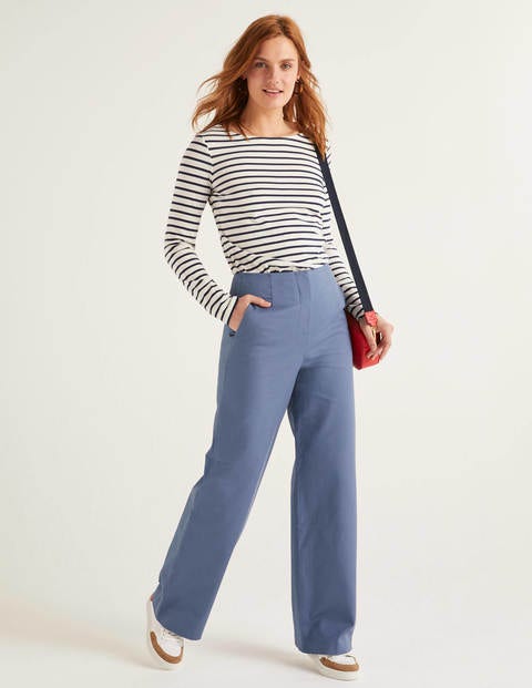 Greenwich Wide Leg Trousers - Sailor Greenwich Wide Leg Trousers - Sailor