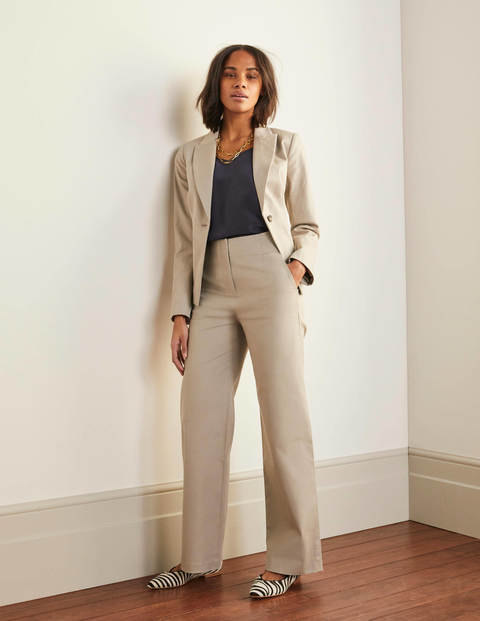 Greenwich Wide Leg Pants - Soft Stone Greenwich Wide Leg Pants - Soft Stone