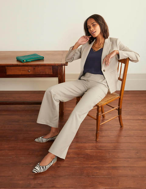 Greenwich Wide Leg Pants - Soft Stone Greenwich Wide Leg Pants - Soft Stone