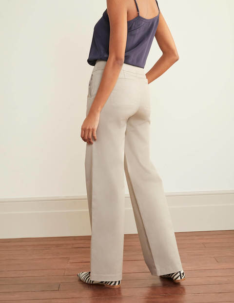 Greenwich Wide Leg Pants - Soft Stone Greenwich Wide Leg Pants - Soft Stone