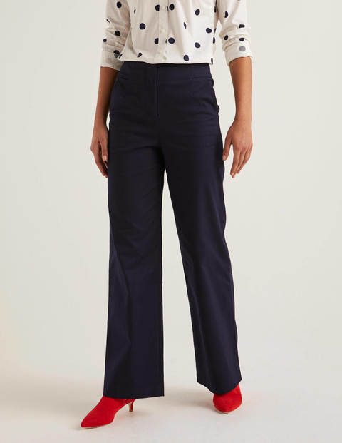 Greenwich Wide Leg Pants - Navy Greenwich Wide Leg Pants - Navy