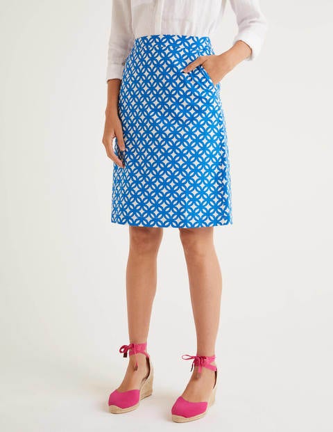 Francesca A-Line Skirt - Bold Blue, Link Francesca A-Line Skirt - Bold Blue, Link