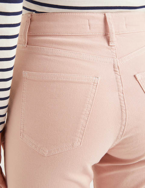 Gerade Geschnittene Jeans Mit Knopfleiste - Milchshake/Naturweiß Gerade Geschnittene Jeans Mit Knopfleiste - Milchshake/Naturweiß