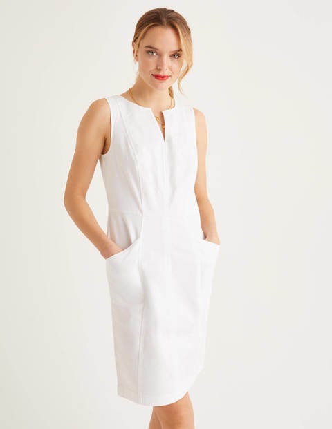 Helena Chino Dress - White Helena Chino Dress - White