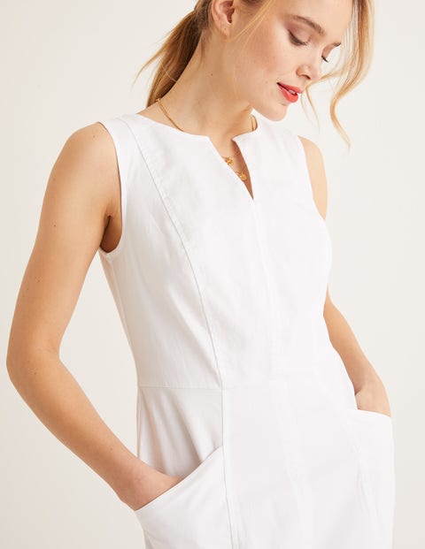 Helena Chino Dress - White Helena Chino Dress - White
