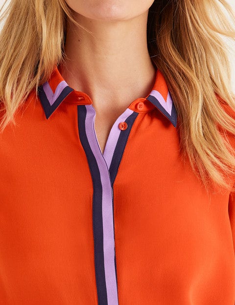 The Silk Shirt - Orange Sunset The Silk Shirt - Orange Sunset