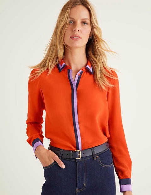 The Silk Shirt - Orange Sunset The Silk Shirt - Orange Sunset
