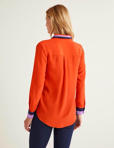 The Silk Shirt - Orange Sunset The Silk Shirt - Orange Sunset