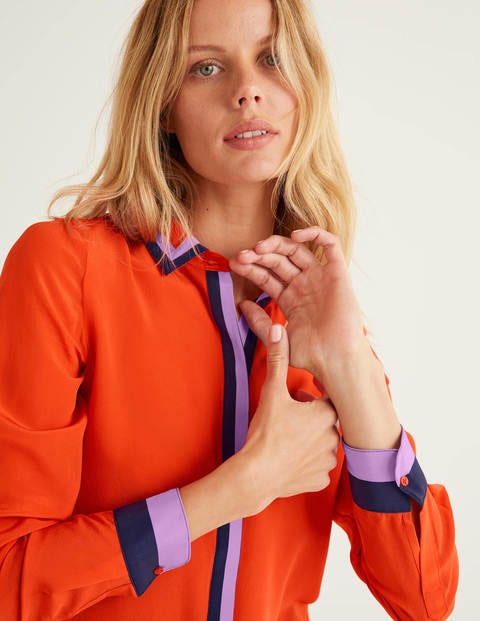 The Silk Shirt - Orange Sunset The Silk Shirt - Orange Sunset