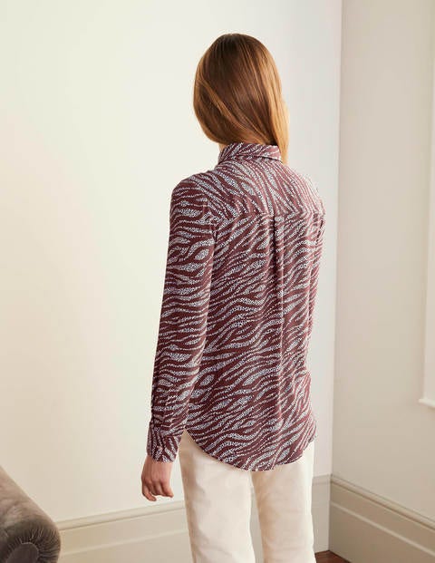 The Silk Shirt - Milkshake, Zebra Spot The Silk Shirt - Milkshake, Zebra Spot