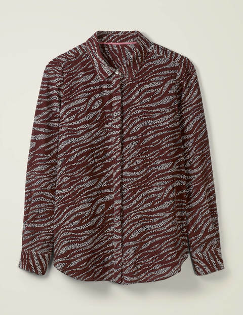 The Silk Shirt - Milkshake, Zebra Spot The Silk Shirt - Milkshake, Zebra Spot