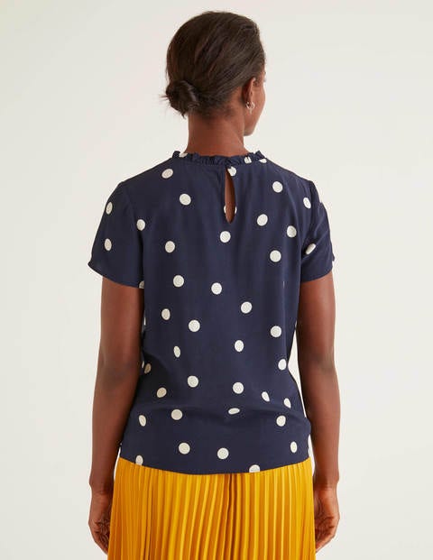 Amanda Top - Navy, Scattered Spot Amanda Top - Navy, Scattered Spot