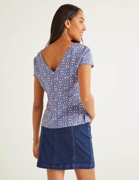 Alexandra Leinenoberteil - Meerblau, Brillen Alexandra Leinenoberteil - Meerblau, Brillen