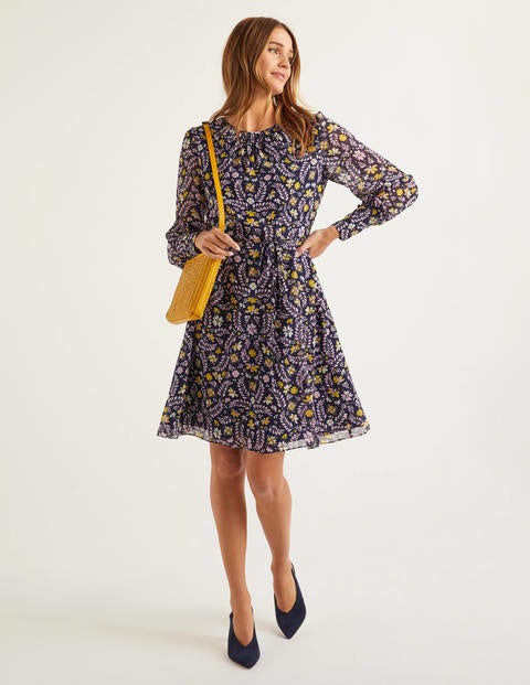 Blossom Dress Navy And Rosebay Jolie Boden Uk