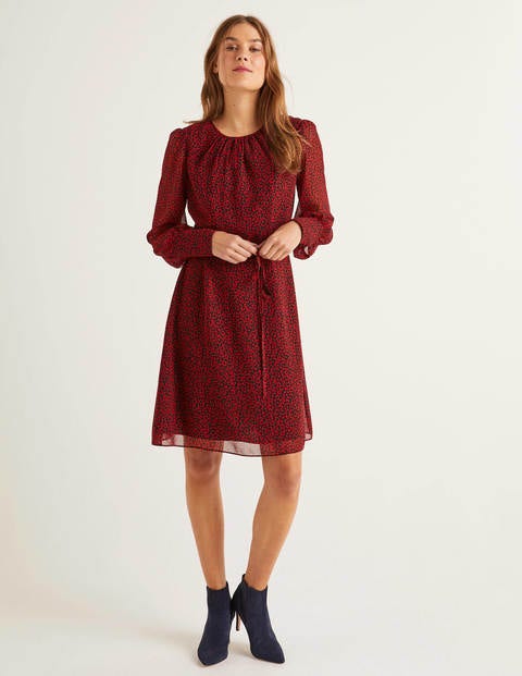 Blossom Dress - Poinsettia, Animal Stamp Blossom Dress - Poinsettia, Animal Stamp