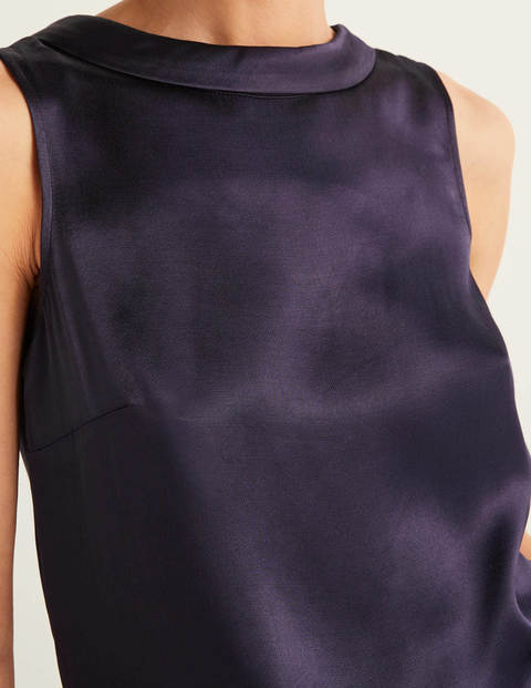 Beatrix Satin Top - Navy Beatrix Satin Top - Navy