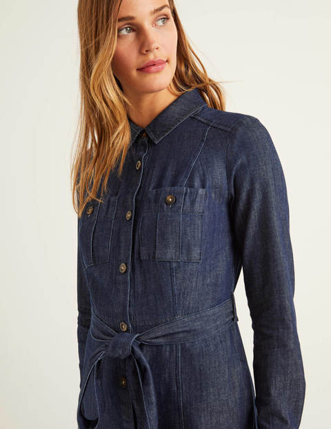 Holly Jeanskleid - Dunkles Denim (Rinsewash) Holly Jeanskleid - Dunkles Denim (Rinsewash)