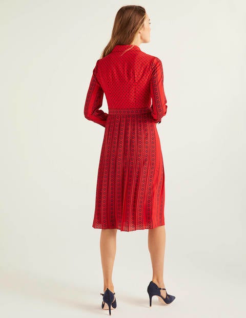 Clemency Shirt Dress - Post Box Red, Orbit Clemency Shirt Dress - Post Box Red, Orbit