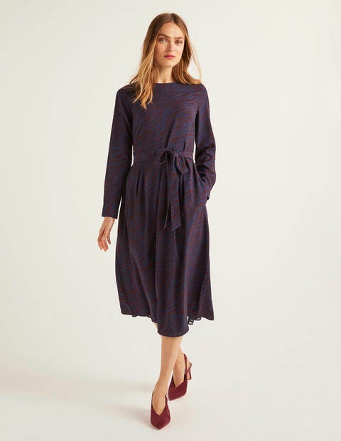 Lydia Dress - Maroon, Zebra Spot Lydia Dress - Maroon, Zebra Spot