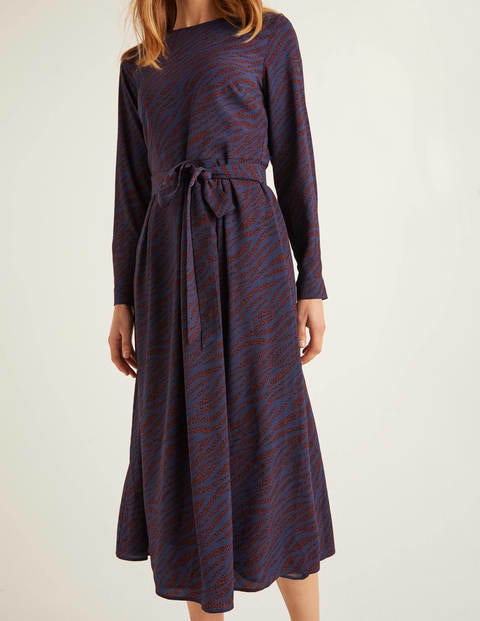 Lydia Dress - Maroon, Zebra Spot Lydia Dress - Maroon, Zebra Spot
