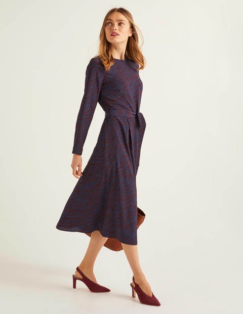 Lydia Dress - Maroon, Zebra Spot Lydia Dress - Maroon, Zebra Spot