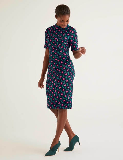 Louise Textured Dress - Forest, Bloom Stamp Louise Textured Dress - Forest, Bloom Stamp