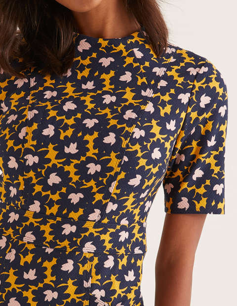 Louise Textured Dress - Tuscan Sun, Bloom Stamp Louise Textured Dress - Tuscan Sun, Bloom Stamp