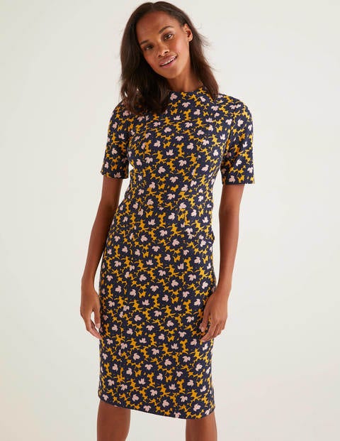 Louise Textured Dress - Tuscan Sun, Bloom Stamp Louise Textured Dress - Tuscan Sun, Bloom Stamp