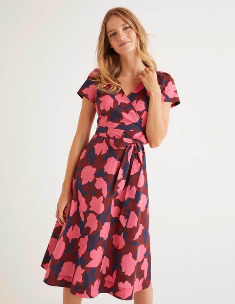 boden floral wrap dress