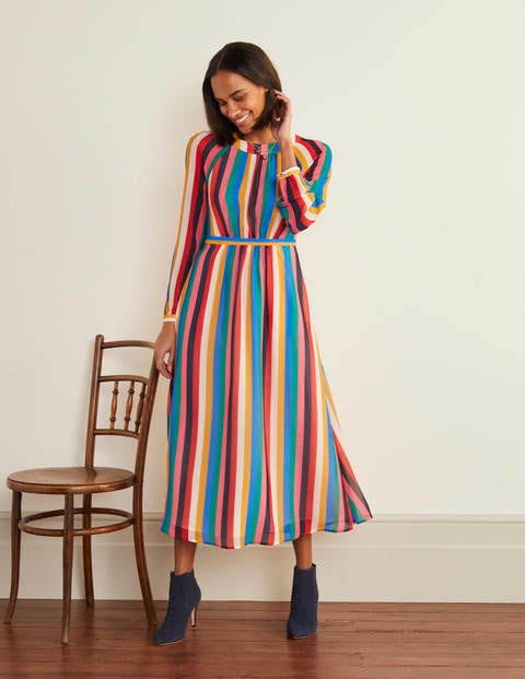 Erica Kleid - Regenbogen/Bunt, Gestreift Erica Kleid - Regenbogen/Bunt, Gestreift