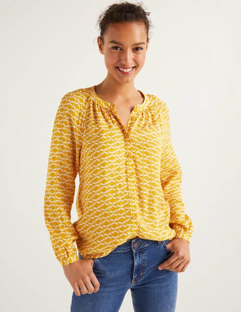 Naomi Blouse - Tuscan Sun, Ribbons Naomi Blouse - Tuscan Sun, Ribbons