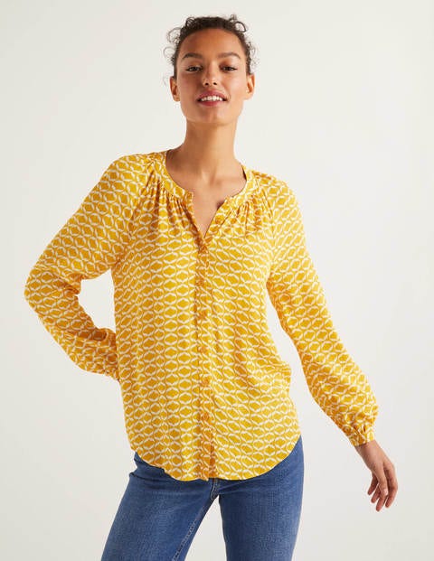 Naomi Blouse - Tuscan Sun, Ribbons Naomi Blouse - Tuscan Sun, Ribbons