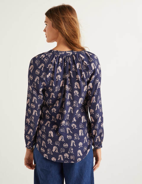 Naomi Blouse - Navy, Chit Chat Naomi Blouse - Navy, Chit Chat