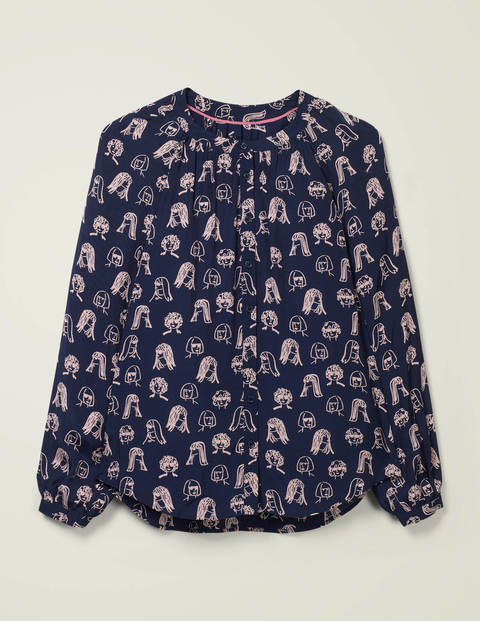 Naomi Blouse - Navy, Chit Chat Naomi Blouse - Navy, Chit Chat