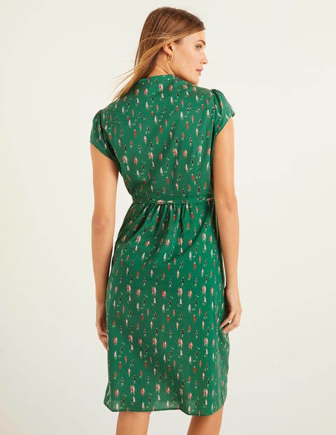 Clare Hemdblusenkleid - Waldgrün, Damen Clare Hemdblusenkleid - Waldgrün, Damen