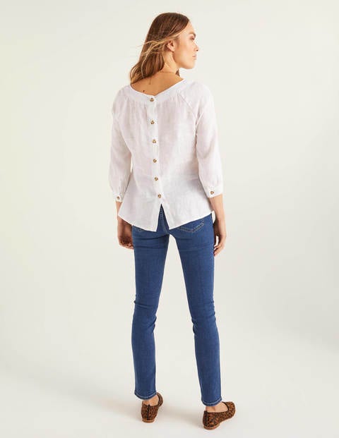 Lavinia Linen Top - White Lavinia Linen Top - White