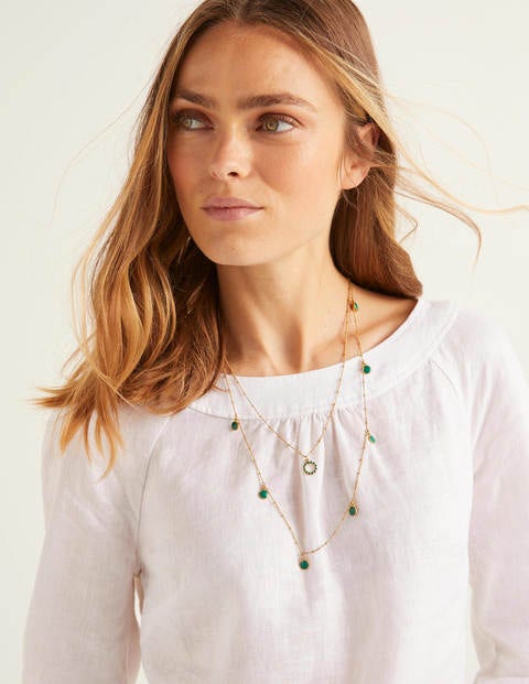 Lavinia Linen Top - White Lavinia Linen Top - White