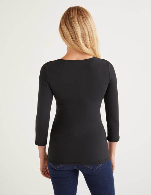 Double Layer Front Top - Black Double Layer Front Top - Black