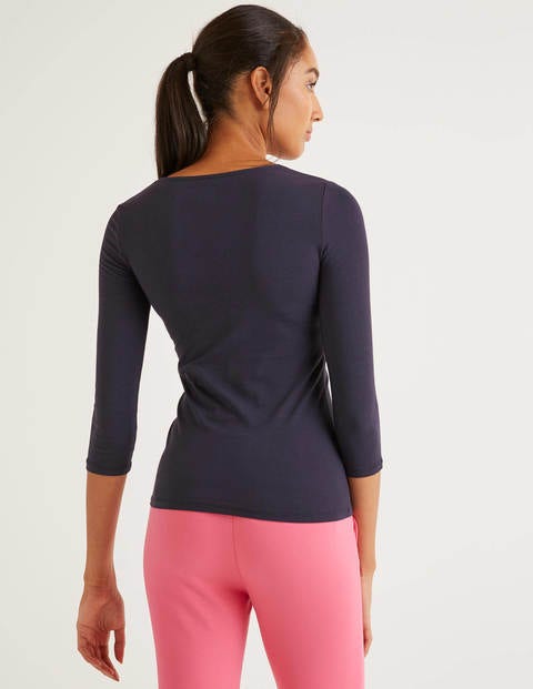 Double Layer Front Top - Navy Double Layer Front Top - Navy