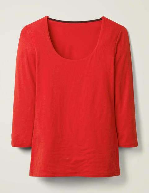 Double Layer Front Top - Post Box Red Double Layer Front Top - Post Box Red