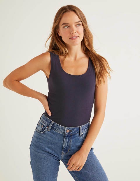 Double Layer Tank - Navy Double Layer Tank - Navy