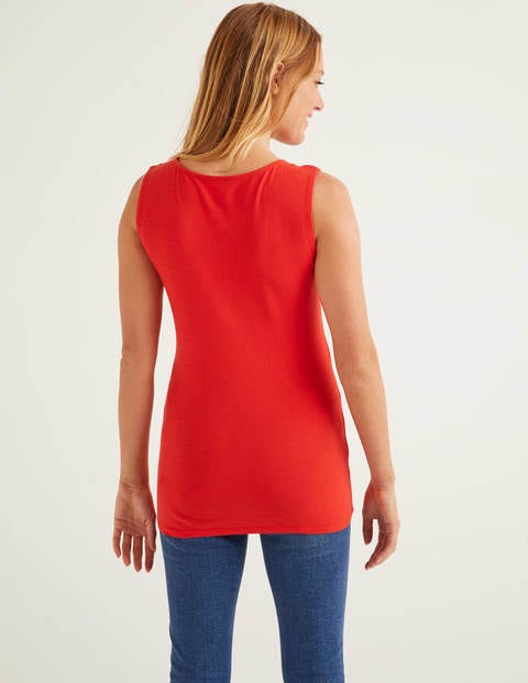 Double Layer Front Vest - Post Box Red Double Layer Front Vest - Post Box Red