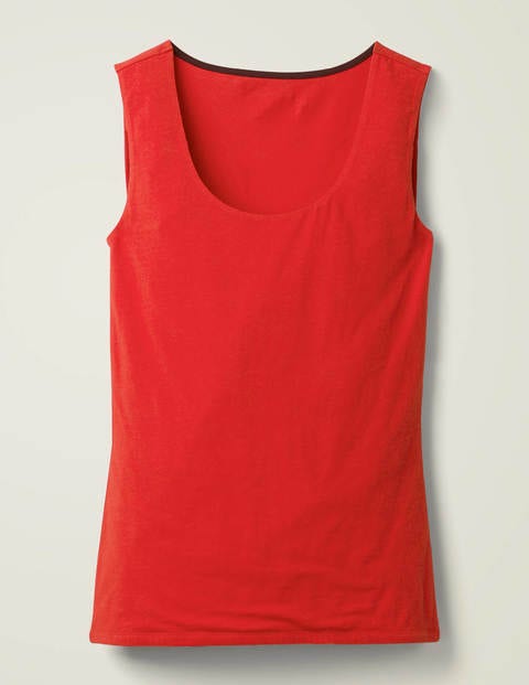 Double Layer Front Vest - Post Box Red Double Layer Front Vest - Post Box Red