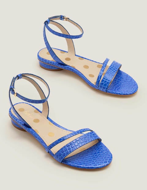 Freya Sandals - Bold Blue Croc Freya Sandals - Bold Blue Croc