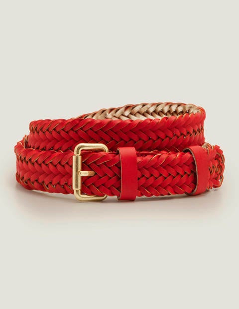 Woven Buckle Belt - Post Box Red Woven Buckle Belt - Post Box Red