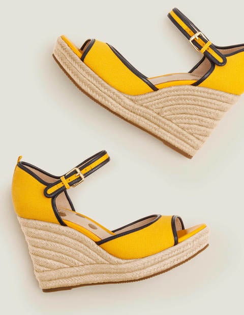 Philippa Espadrille Wedges - Tuscan Sun/Navy Philippa Espadrille Wedges - Tuscan Sun/Navy