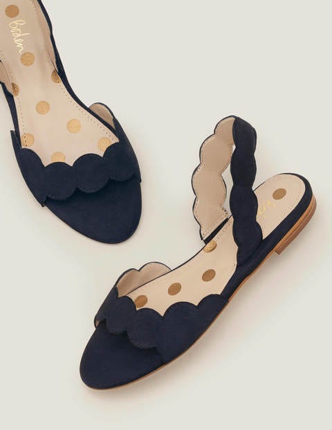 Estella Slingback Sandals - Navy Estella Slingback Sandals - Navy